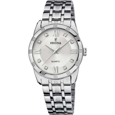 FESTINA Montre  F16940/a Gris, Bracelet Acier Inoxydable, Femme