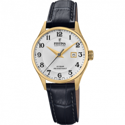 FESTINA Montre  F20011/5 Argent&eacute;, Bracelet Cuir, Les Femmes
