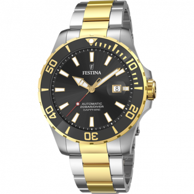 FESTINA Montre  F20532/2 Noir, Bracelet Acier Inoxydable, Homme