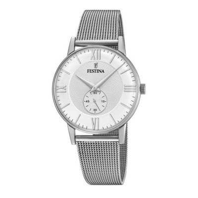 FESTINA Montre  F20568/2 Argent&eacute;, Bracelet En Acier, Homme