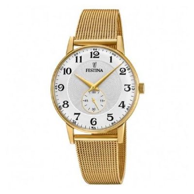  Montre Festina F20569/1 Argent&eacute;, Bracelet En Acier, Homme