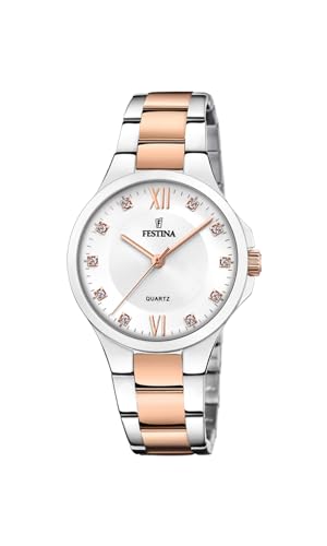 FESTINA Montre  F20612/1 Gris, Bracelet Acier Inoxydable, Femme