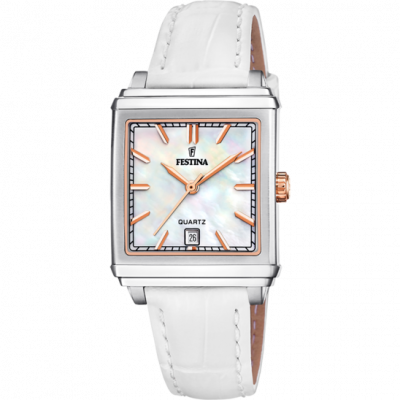 Montre Festina F20682/1 Beige, Bracelet D&acute; Cuir, Femme