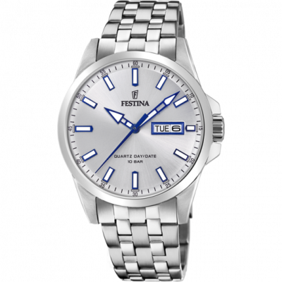 FESTINA Montre  Montres CLASSIQUE F20357-1 - Montre Dateur Acier Homme