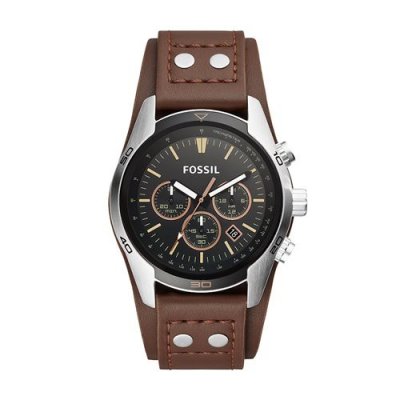 FOSSIL Montre  Coachman homme quartz en cuir - CH2891