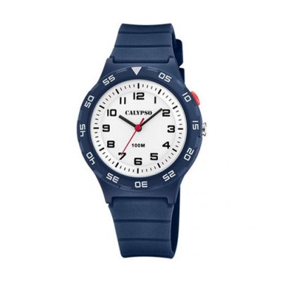 CALYPSO Montre Gar&ccedil;on  3 AIGUILLES K5797-3 - Bracelet R&eacute;sine Bleu