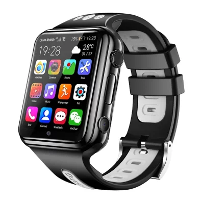 YONIS Montre GPS 4G Montre Connect&eacute;e Android 1.54"" 2+16Go WiFi Bluetooth Noire Grise Y