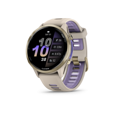 GARMIN Montre gps  forerunner 970 beige or titane soft gold