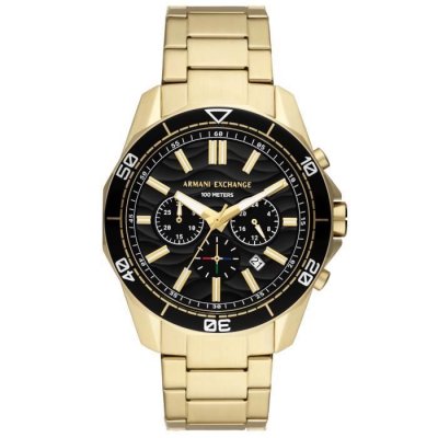 ARMANI EXCHANGE Montre Homme  - AX1958 Bracelet Acier Dor&eacute;