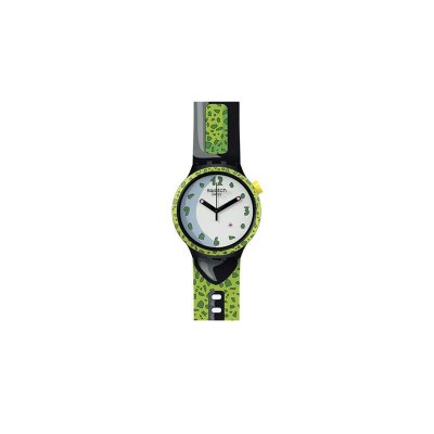 SWATCH Montre Homme Big bold Blanc SB01Z401 Noir 