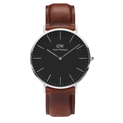 DANIEL WELLINGTON Montre Homme Black Noir DW00100130 Gris 
