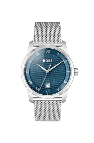 BOSS Montre Homme  Principle 1514115 - Bracelet Acier Argent