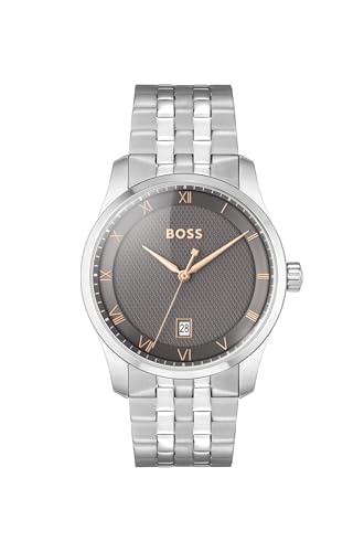 BOSS Montre Homme  Principle 1514116 - Bracelet Acier Argent