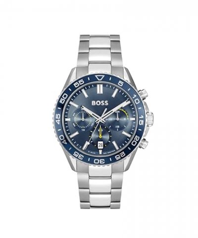BOSS Montre Homme  Runner - 1514143 Bracelet Acier Argent