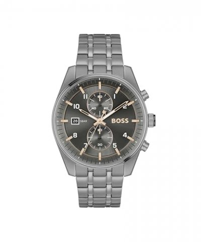 BOSS Montre Homme  Skytraveller - 1514153 Bracelet Acier Gris