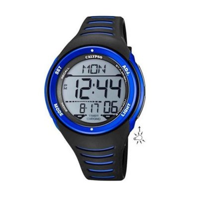 CALYPSO Montre Homme  K5807-4 - Bracelet R&eacute;sine Noir