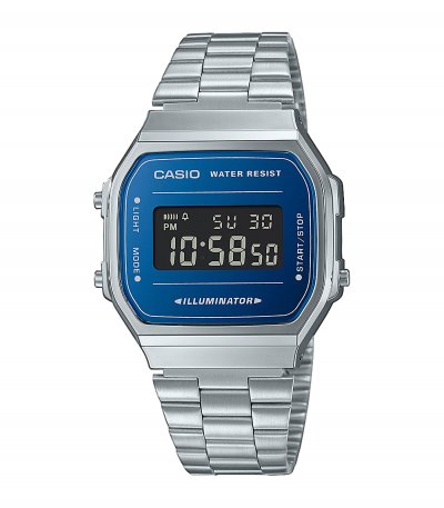 CASIO Montre Homme  A168WEM-2BEF - Bracelet Acier Argent