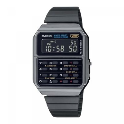 CASIO COLLECTION Montre Homme Casio CA-500WEGG-1BEF - Bracelet Acier gris