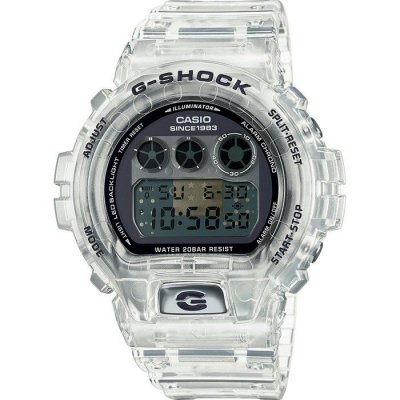 CASIO Montre Homme  DW-6940RX-7ER - Bracelet R&eacute;sine transparent