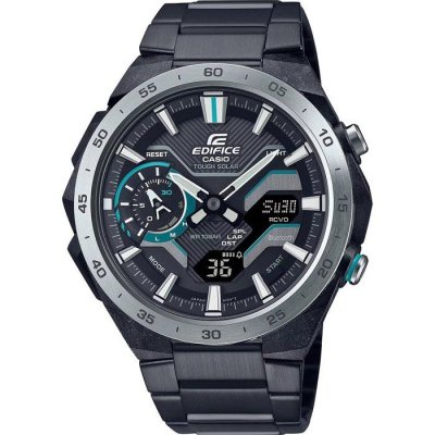 CASIO Montre Homme  ECB-2200DD-1AEF - Bracelet Acier Noir