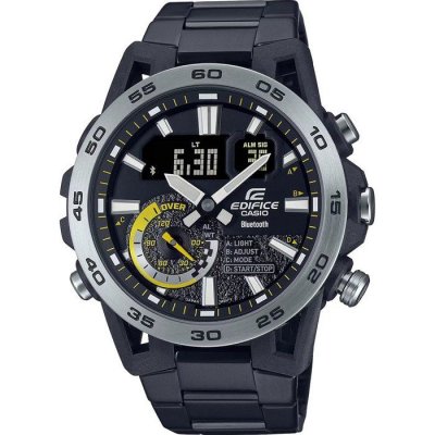 CASIO Montre Homme  ECB-40DC-1AEF - Bracelet Acier Noir