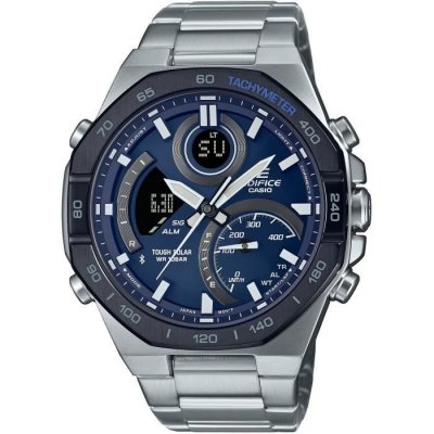 CASIO Montre Homme  ECB-950DB-2AEF - Bracelet Acier Argent