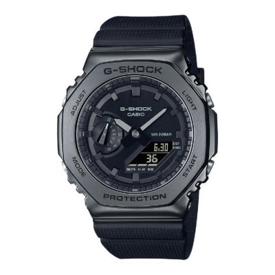 CASIO Montre Homme  GM-2100BB-1AER - Bracelet R&eacute;sine Noir