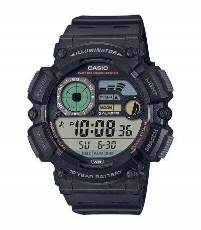 CASIO Montre Homme  WS-1500H-1AVEF - Bracelet R&eacute;sine Noir