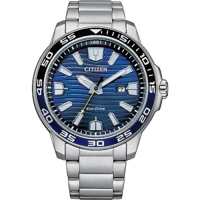 CITIZEN Montre Homme  AW1525-81L Argent&eacute; Bleu