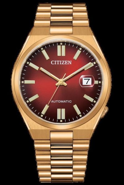 CITIZEN Montre Homme  Tsuyosa - NJ0153-82X Bracelet Acier Dor&eacute; rose