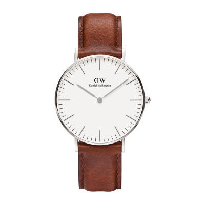 DANIEL WELLINGTON Montre Homme Classic Blanc DW00100021 Marron 