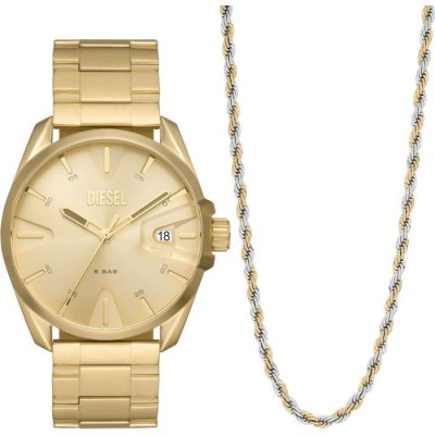DIESEL Montre Homme  DZ2163SET - Bracelet Acier Dor&eacute;