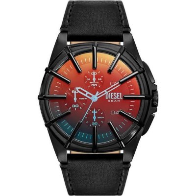 DIESEL Montre Homme  Framed - DZ4658 Bracelet Cuir Noir