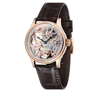 EARNSHAW Montre homme  BAUER ES-8049-03 automatique - cadran or rose