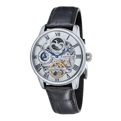 THOMAS EARNSHAW Montre homme Earnshaw LONGITUDE ES-8006-01 automatique - cadran argent