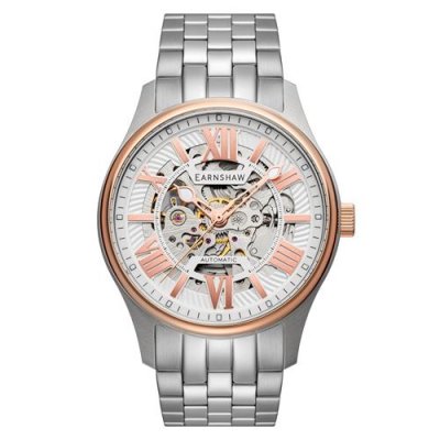 THOMAS EARNSHAW Montre Homme EARNSHAW SIMPSON ES-8240-55 - Bracelet Acier Argent