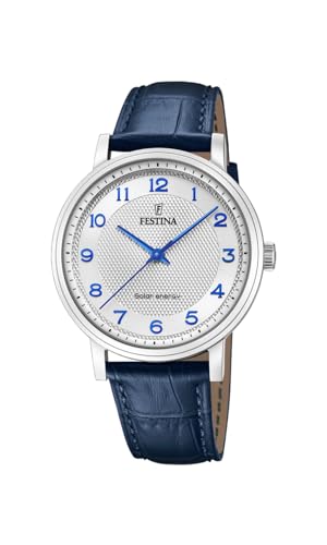 FESTINA Montre Homme  20660-1 - Bracelet Cuir Bleu
