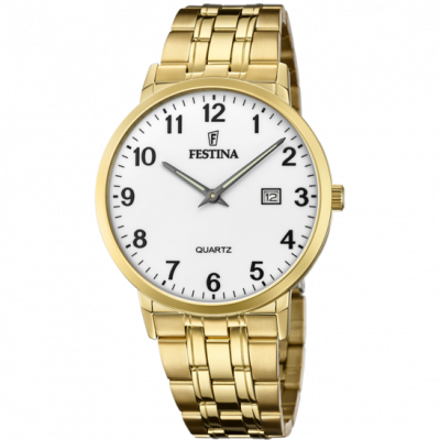 FESTINA Montre Homme  ACERO CLASICO F20513-1 - Bracelet Acier Dor&eacute;