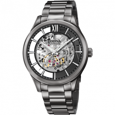 FESTINA Montre Homme  AUTOMATICO F20632-1 - Bracelet Acier Gris