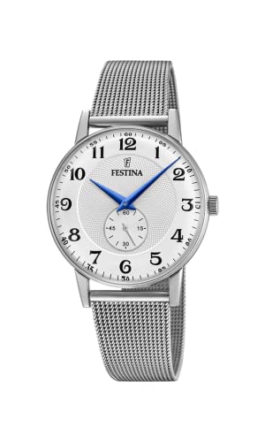 FESTINA Montre Homme  Montres RETRO F20568-1 - Bracelet Acier Acier