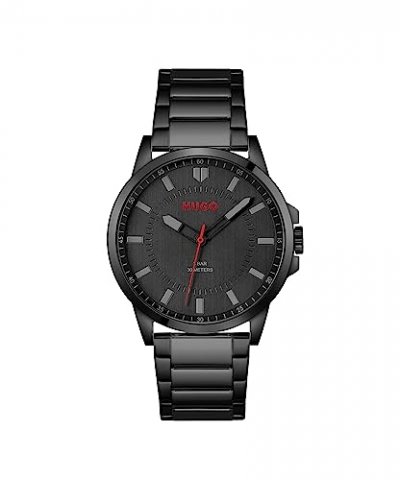 HUGO Montre Homme First Noir 1530187 Noir 