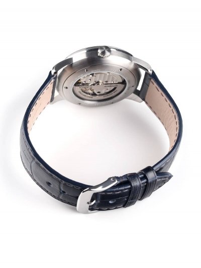 ZEPPELIN Montre Homme Flatine Bleu fonc&eacute; Z-7364-3 Gris 