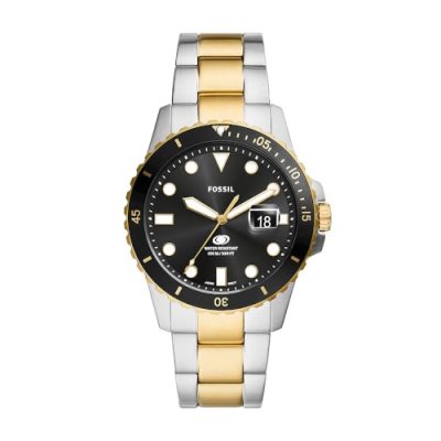 FOSSIL Montre Homme  FS6031 - Bracelet Acier Bicolore