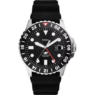FOSSIL Montre Homme  FS6036 - Bracelet Silicone Noir