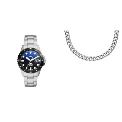 FOSSIL Montre Homme  FS6038 - Bracelet Acier Acier