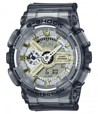 CASIO Montre Homme GMA-S110GS-8AER - Bracelet R&eacute;sine Noir