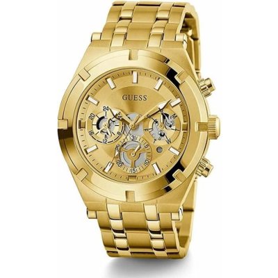 GUESS Montre Homme  Continental GW0260G4 - Bracelet Acier Dor&eacute;