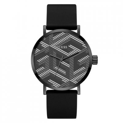 GUESS Montre Homme  G Bossed GW0625G3 - Bracelet Silicone Noir