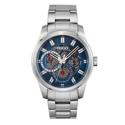 HUGO Montre Homme  1530191 - Bracelet Acier Argent