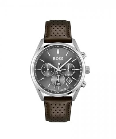 HUGO BOSS Montre Homme  1513815 - Bracelet Cuir Marron